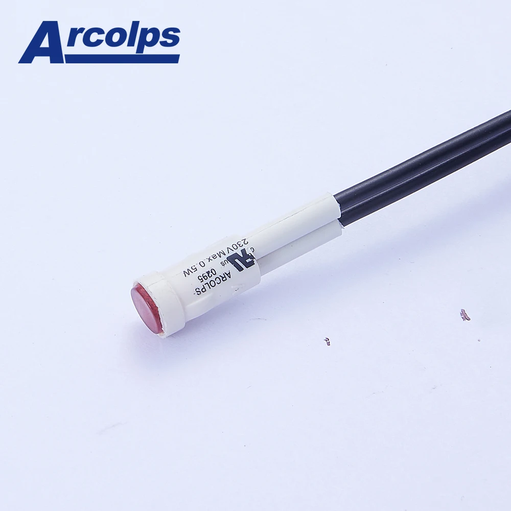 Arcolps 0295  8mm LED neon indicator lights lamp lights signal lights 6V/12V/24V/110V/230V/460V