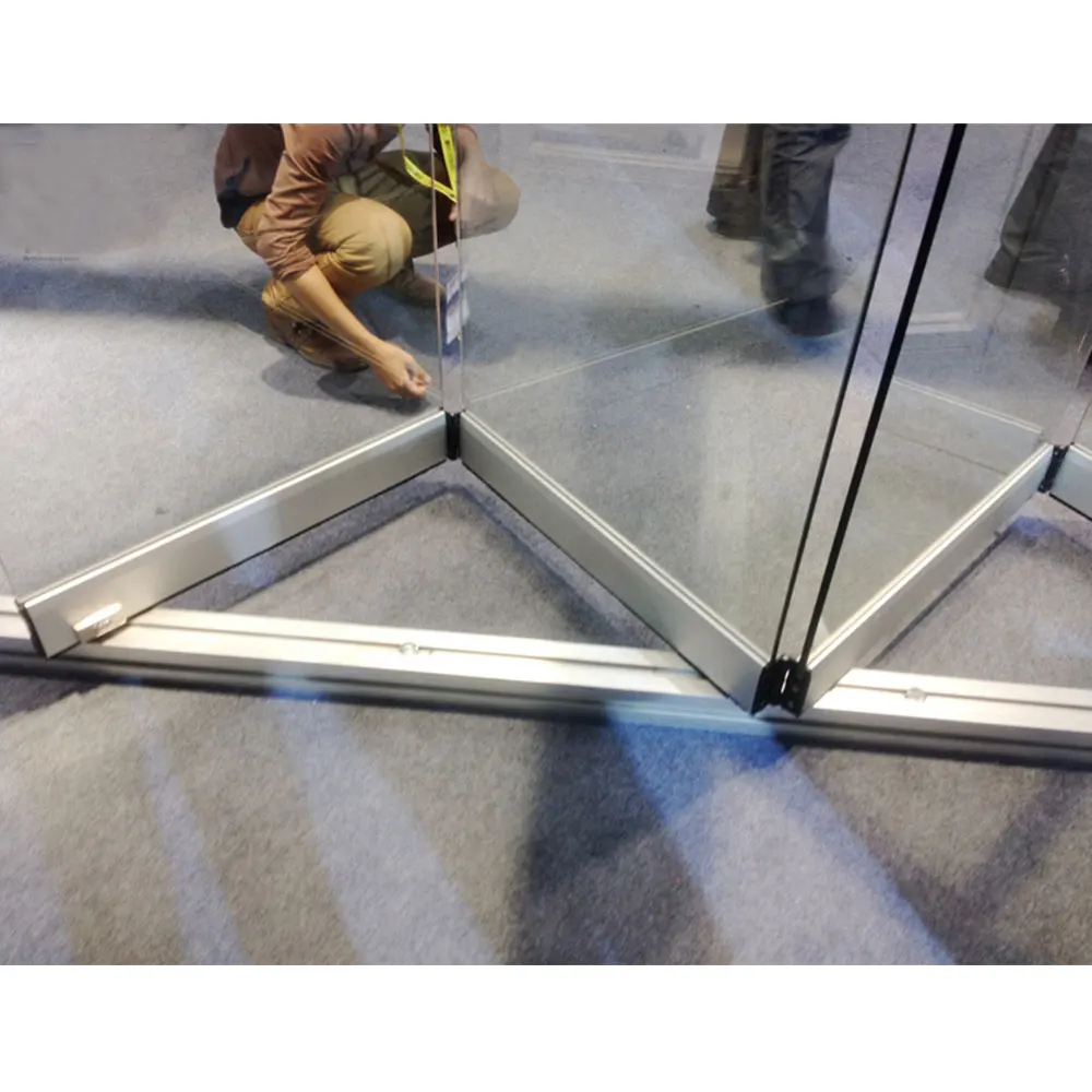 Folding Door System Glass Sliding Folding Partition Living Room Frameless Glass Modern Screen Doors Graphic Design Commercial