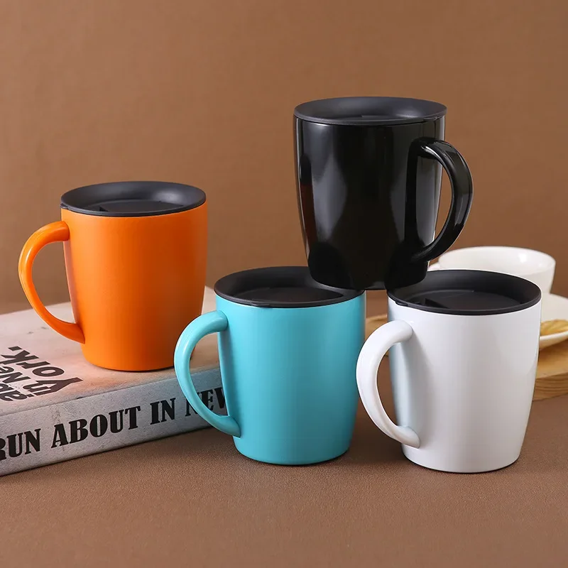 Double Wall Vacuum Wholesale Mugs for Hot and Cold Drinks Tea 400ml Blank Coffee Mugs