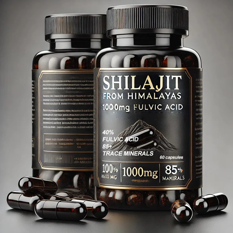 Oem Odm Private Label Himalayan Shilajit Resin Extract Capsules Pure Natural Shilajit Capsule