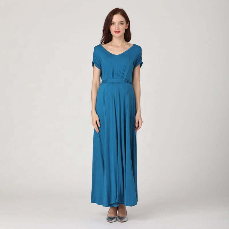 Summer Women Maternity Maxi Dress Breastfeeding Clothes Pregnant Party Dress For Special Occasion