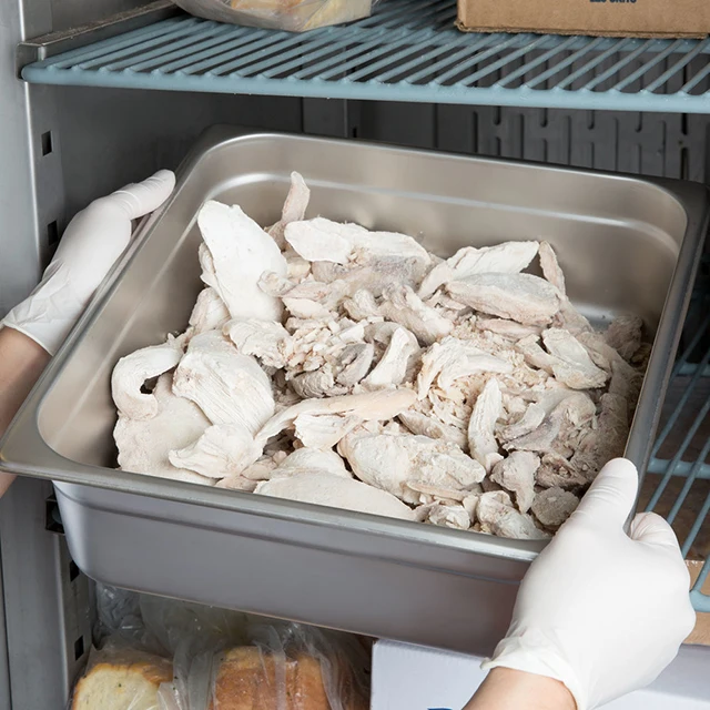 
2/3 Height 100mm Wholesale Dishes For Steel Buffet Set Restaurant Food Containers 