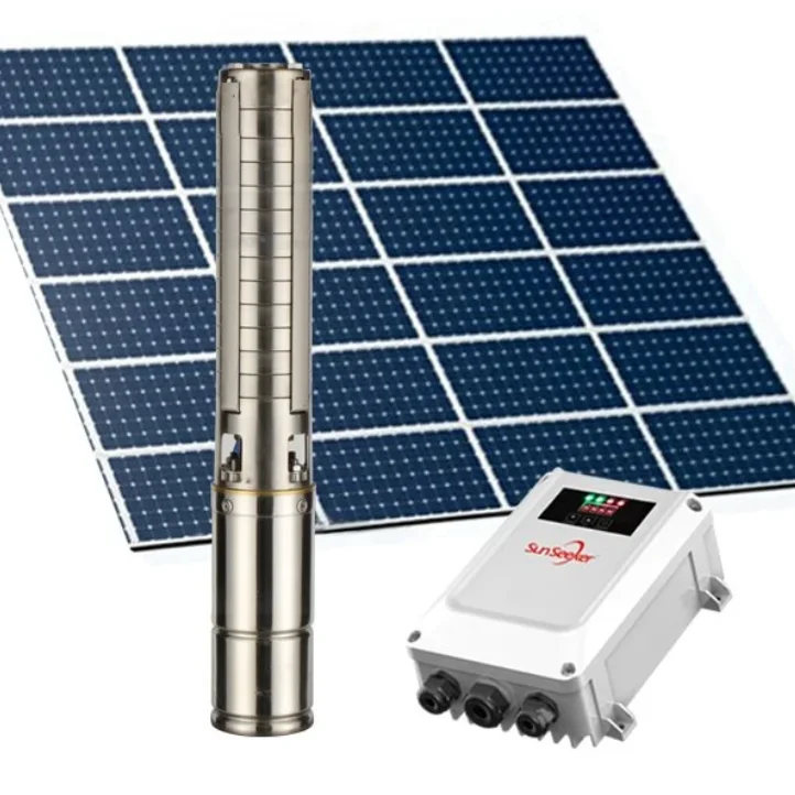 High Pressure Submersible Solar Water Pump System DC Irrigation Well Pump for Home Factory Made of Durable Aluminum