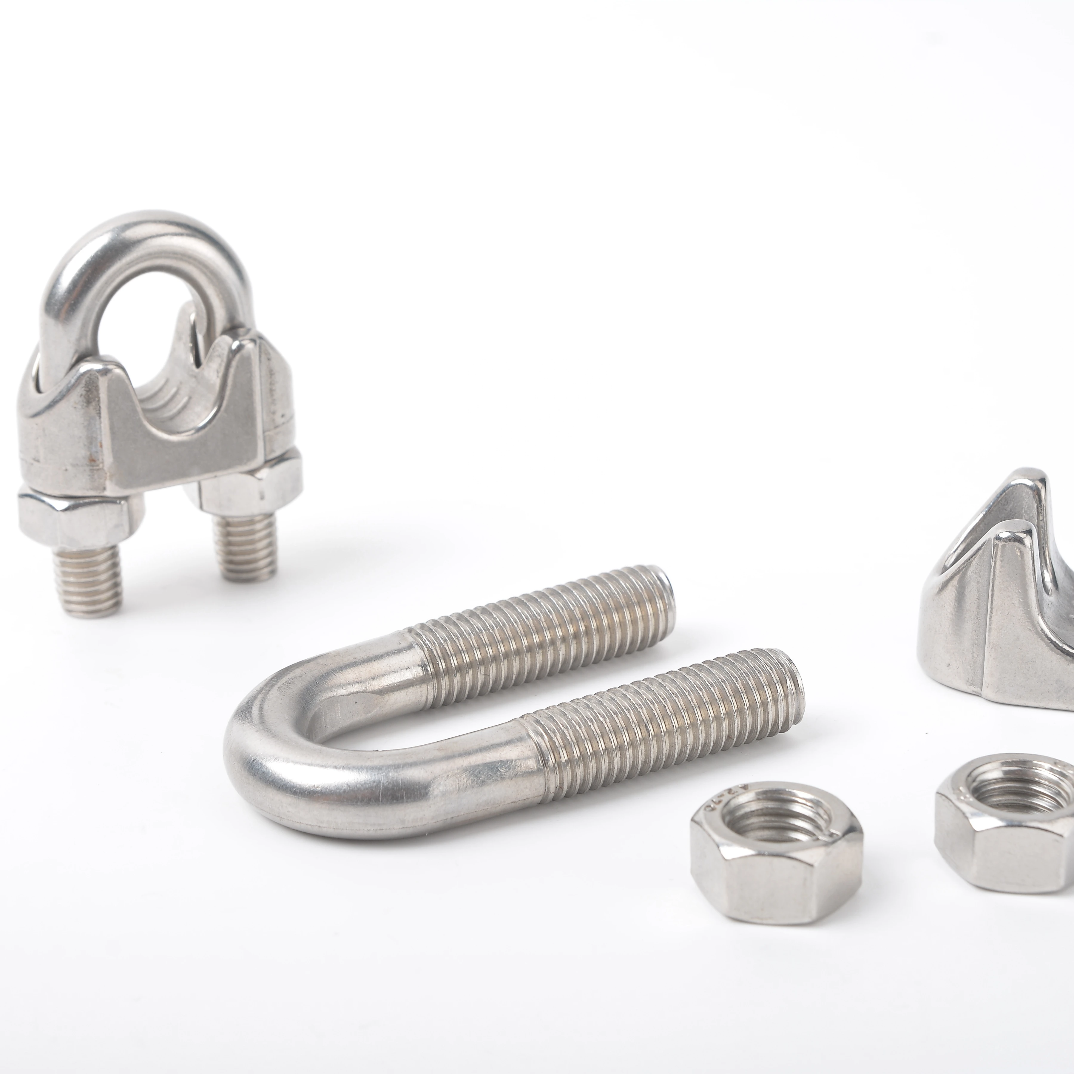 Manufacture Made in China High Quality Din741 Galvanized Steel Malleable Wire Rope Clip