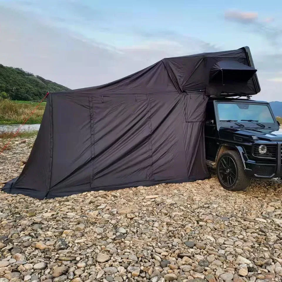 3-4 People Use Outdoor Large Car Rooftop Travel Tent Hot Sell ABS Hard Shell Vehicle Roof Rack Mounted SUV Tent