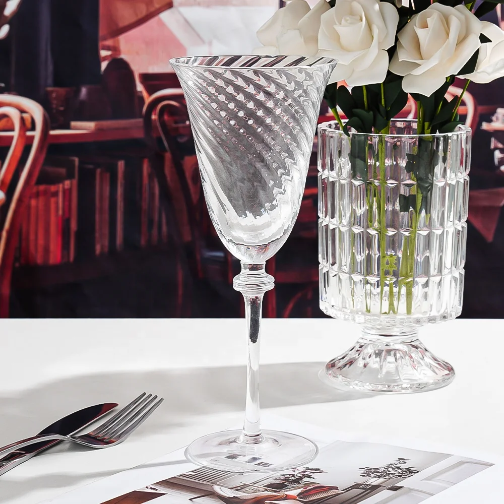 Оптический дизайн прозрачное Хрустальное стекло красное Вино Бокал Шампанское бокалы для вина