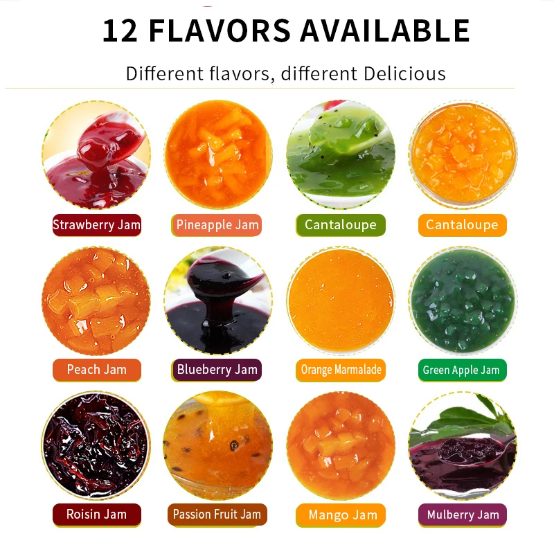 Dooking 3kg Kiwi Fruit Jam Wholesale Export Hot Selling Bubble Tea Ingredient Sweet and Sour Taste in Bottle Packaging