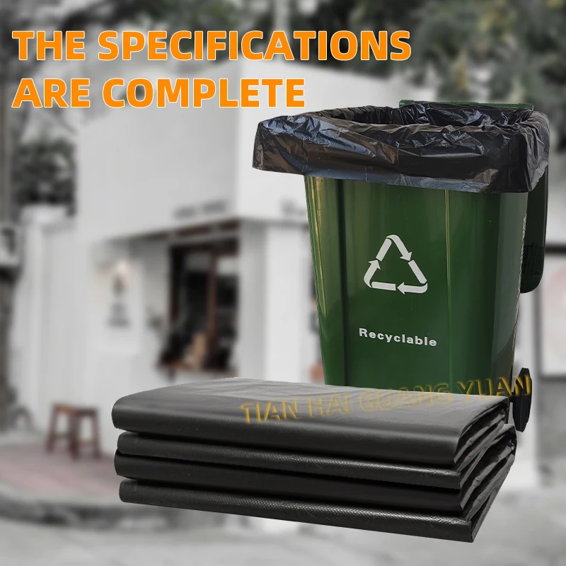 Manufacturer Wholesale Disposable Heavy Duty Plastic Sanitation Large Thickened Garbage Bag Maker