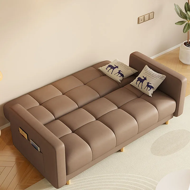 Modern Simple Design Sofa Bed Foldable Sofa 2024 New Single Fabric Living Room Furniture Soft Small Sofa