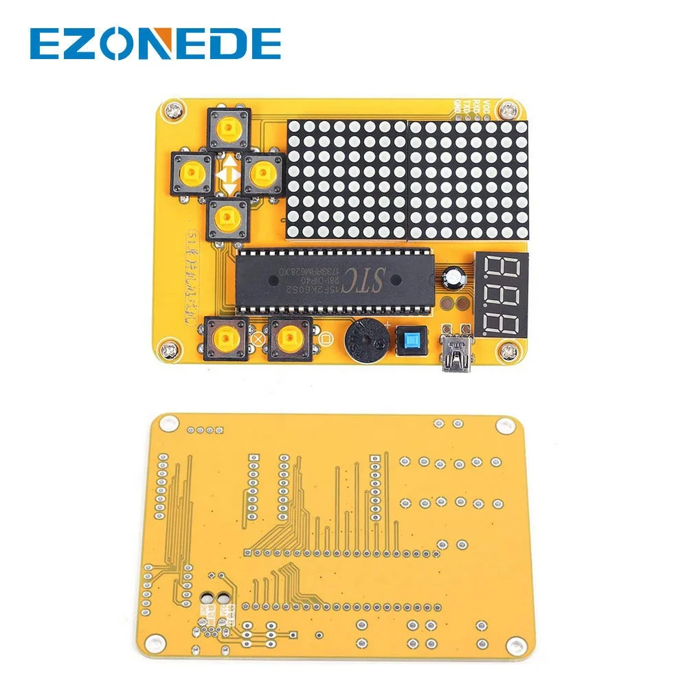 Electronic DIY Soldering Project Game Kit Retro Classic Electronic Soldering Kit Snakes/Race Cars/Space Invaders