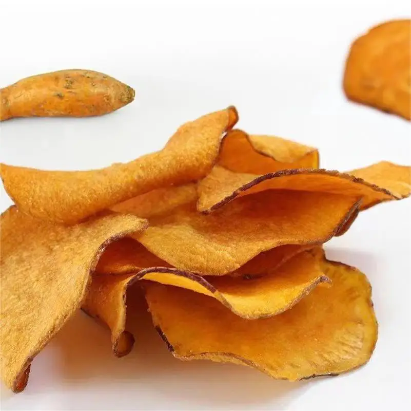 Irresistible Healthy Snacks Vacuum-Fried Sweet Potato Chips - Natural Sweetness & Health-Packed Goodness!