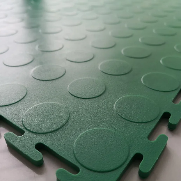 Vinyl Garage Flooring Tile PVC Interlocking Plastic Floor Tile For Warehouse/Workshop/Showroom/Gym Etc CD65