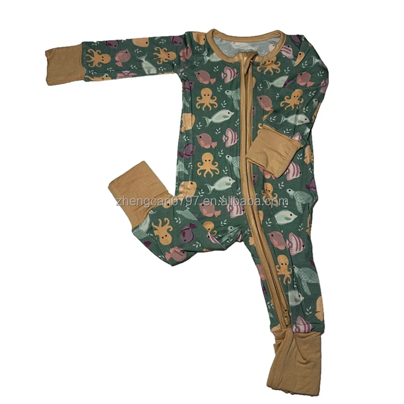 Wholesale Kids Short Sleeve Bodysuits Cartoon Leopard Print Baby Rompers For Autumn Onesies Baby Clothes For New Born