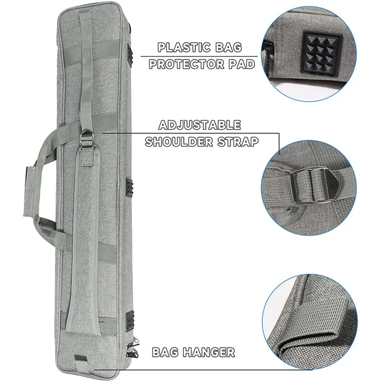Pool Cue Bag Portable Professional Snooker Cue Stick 7-hole Soft Carring Bags 1/2 Billiard Accessories Case