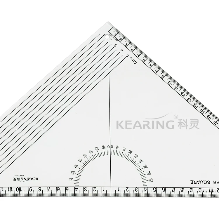 Kearing Acrylic Triangle Ruler Set Square rule for Sewing Graders and Fashion Designers  #T046