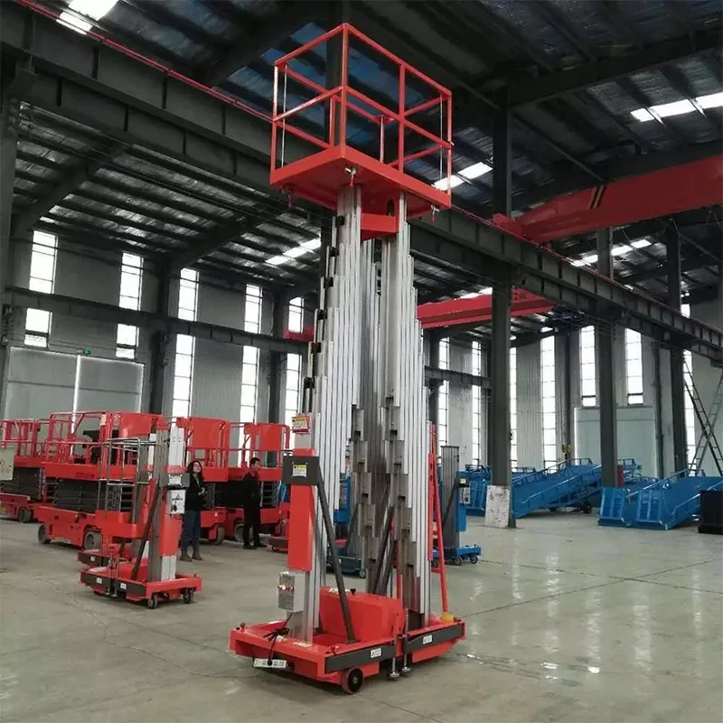 Двухмачтовый Электрический алюминиевый одномачтовый воздушный подъемник для ремонта окон