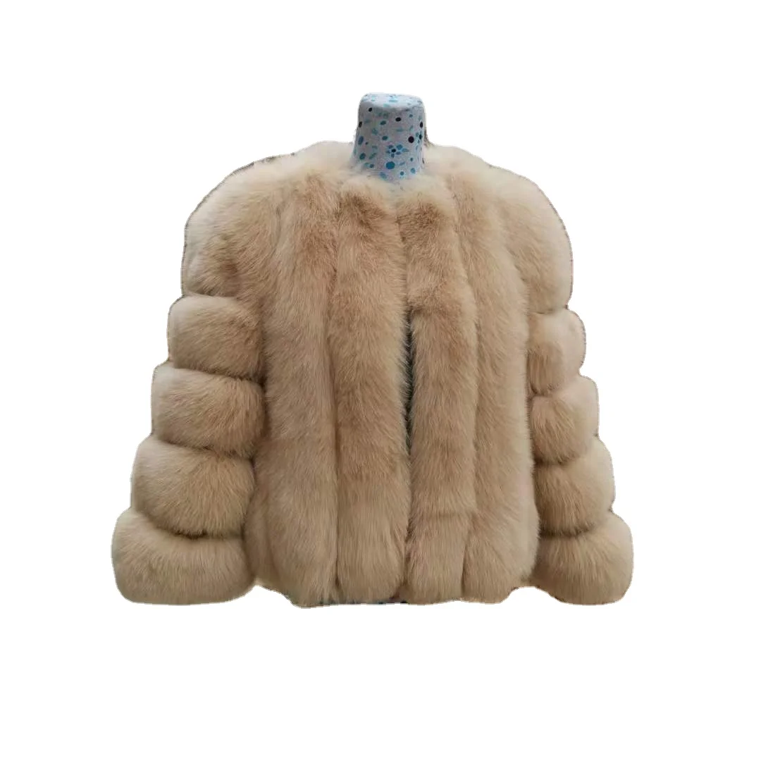 New Winter Clothes Ladies Real Fur Oversize Jacket Overcoat Dyed Real Natural Fur Fox Coat