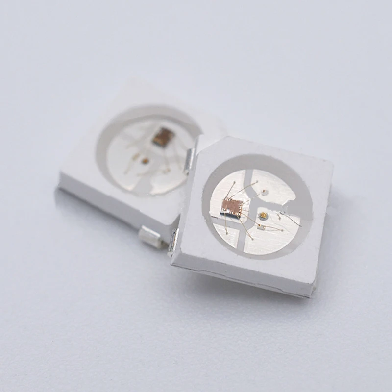Программируемый 5050 Световой шарик 4-pin RGB волшебный цвет 5 В цветной маркер встроенный ic совместим с ws2812 патч светодиодный светильник