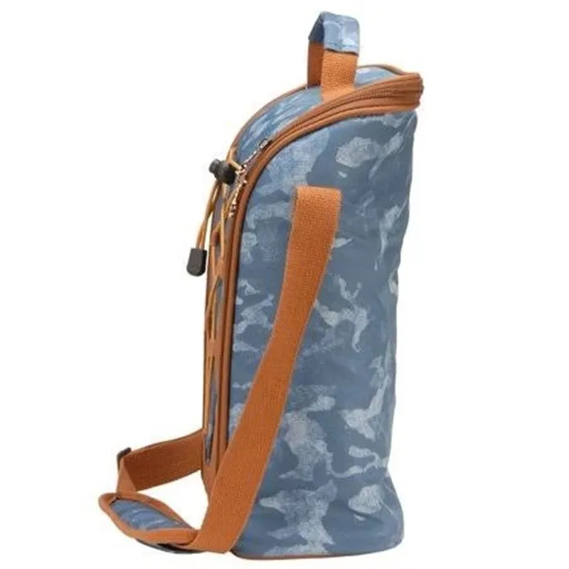 National Outdoor Blue and Brown Picnic Wine Tote Cooler Carrier Bag