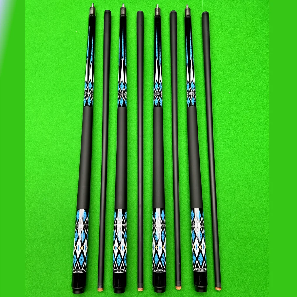 Ready to Ship High Quality 10mm Tip Single Cue Carbon Fiber Pool Cue Stick for Billiard Sports and Pool Games