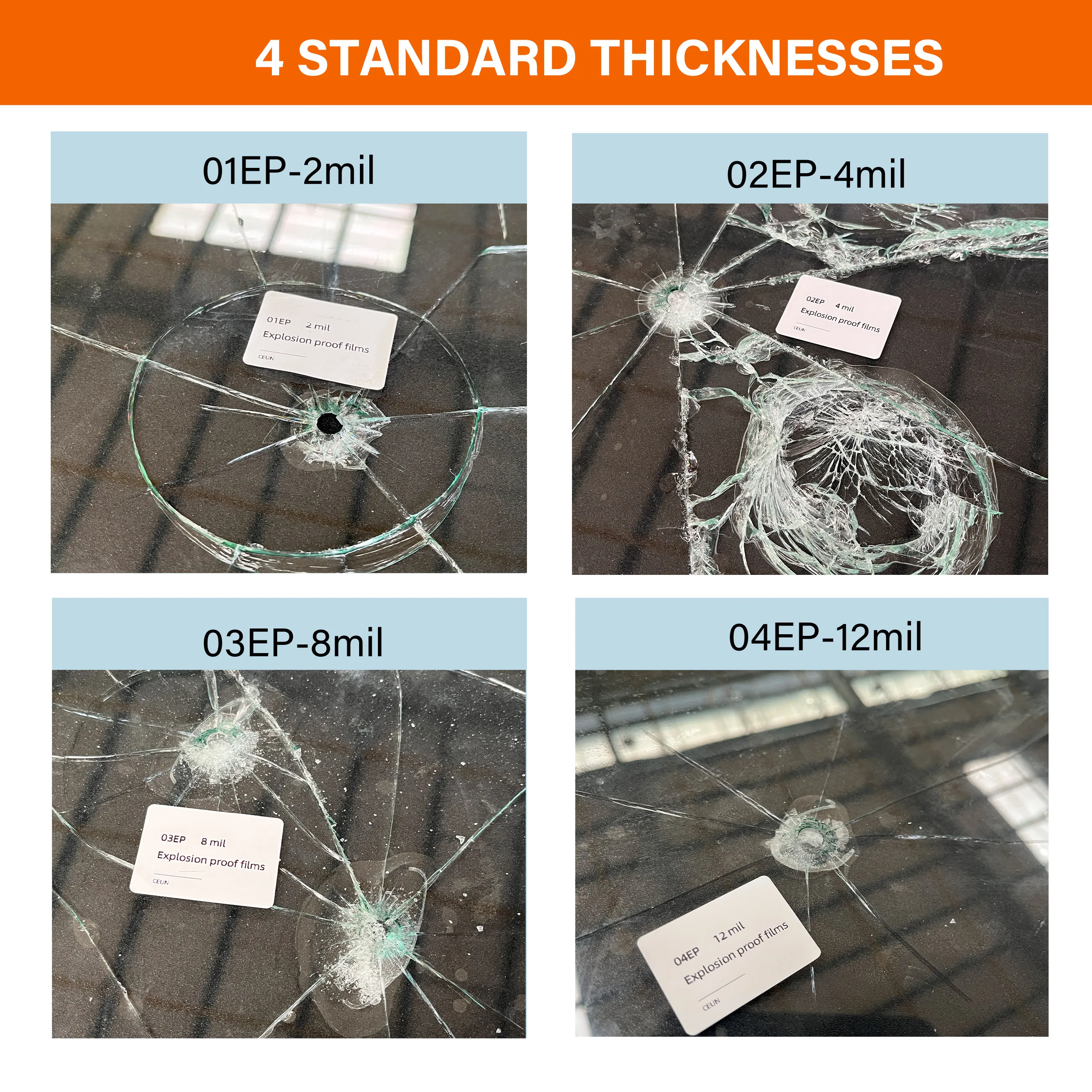 Anti Scratch Glass Protector Home 12 Mil Windshield Protection Nano Ceramic 4Mil Safety Film For