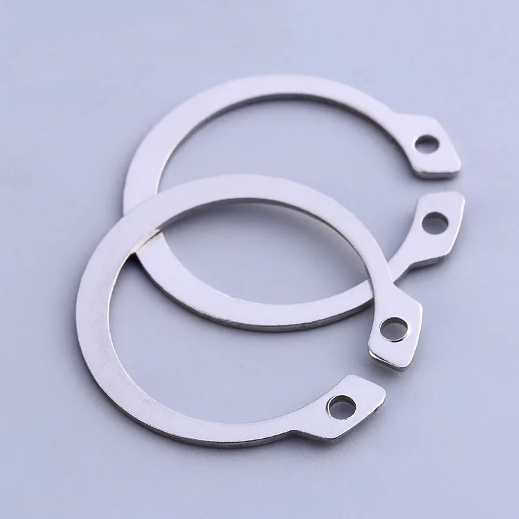 Custom Stainless Carbon Steel Self Lock Oval Washers Black Oxide DIN471 External Spiral Circlips Shaft Retaining Rings Snap Ring