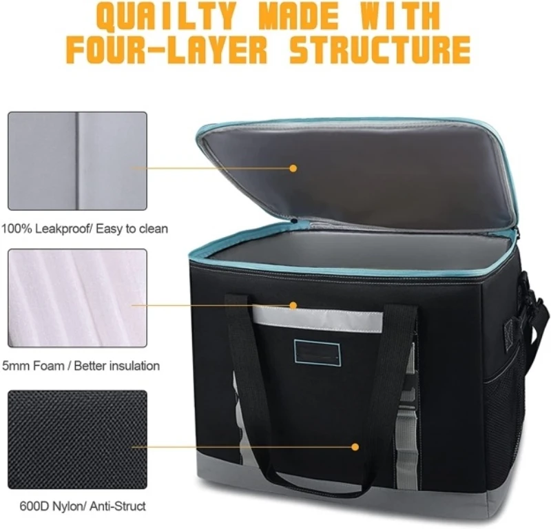 WeaveWin hot sale eco friendly reusable custom cooler bag  lunch box insulated lunch bag large cooler