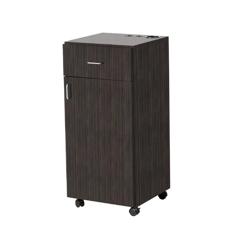 wholesale salon furniture Black hair stylist salon trolley beauty salon drawer trolley