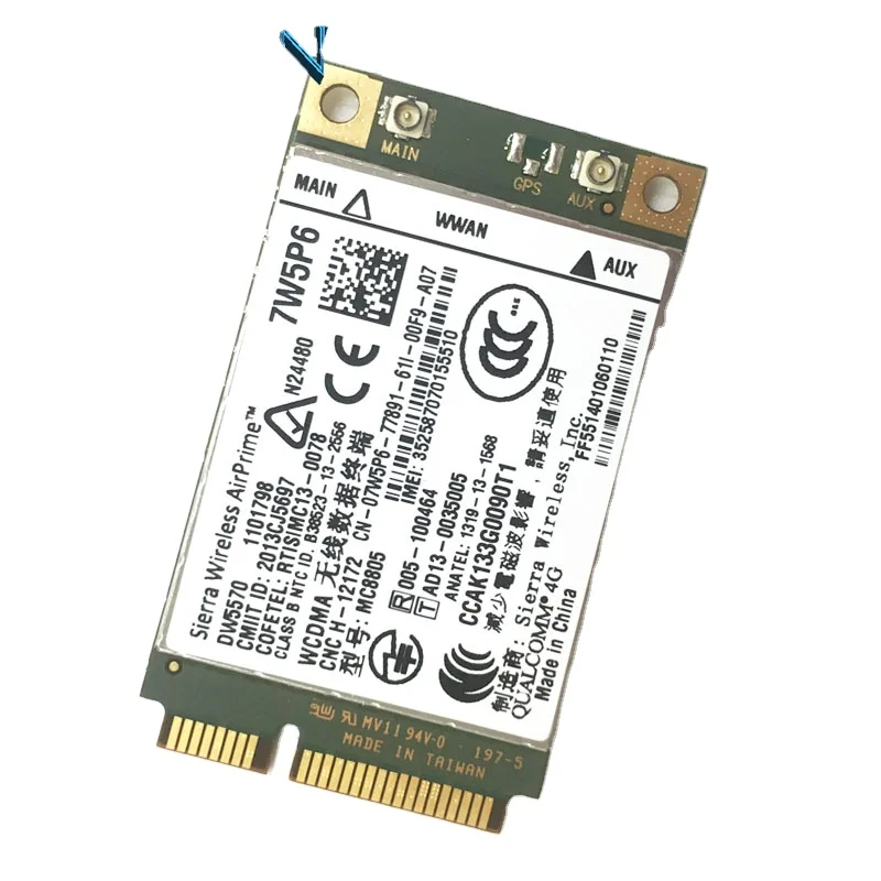 Разблокировка Sierra MC8805 модель DW5570 7W5P6 для Dell Latitude E5440 E6440 E6540 E7240 E7440 M4800 M6800 плата модуля