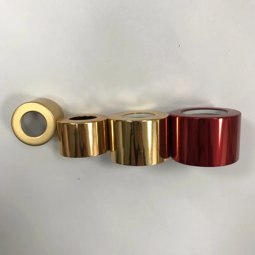 Fine perfume spray pump aluminum collar cap for perfume bottle