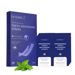 IVISMILE Manufacturer 28PCS Daily Use Mint Flavor 14 Treatment Wholesale Tooth Whitening Strips Private Label