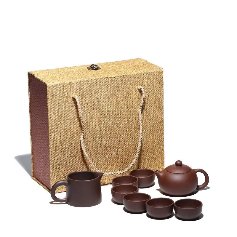 Chinese Yixing Handmade Xishi Hu Tea Pot Zisha Purple Clay Tea Pot