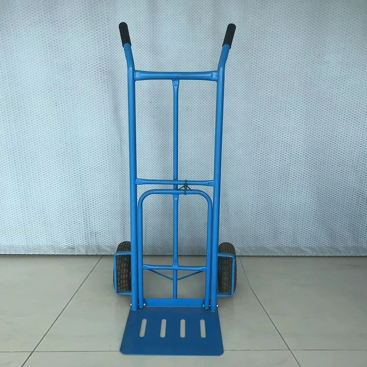 Wholesale Folding Warehouse Hand Trolley Truck Hand Trolley with 2 Wheel