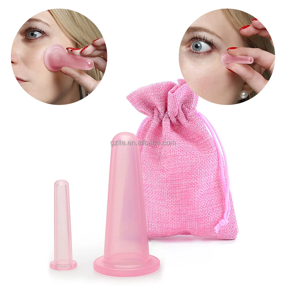High quality wholesale price strong suction silicone cupping cups face cupping Hijama Cups for face massage