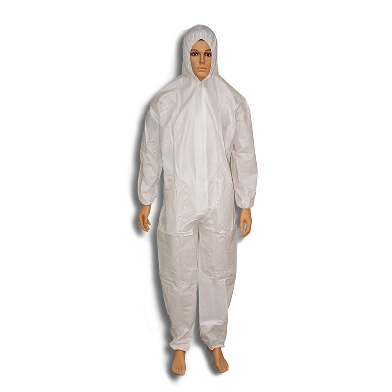 35Gsm 40Gsm 45Gsm 50Gsm Pp Disposable Polypropylene Nonwoven Coverall Protective Medical Suit Overall For Industry Coverall