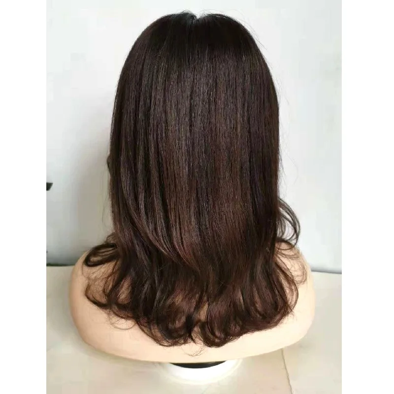 New Hairstyle Natural body wave bob wigs with bang Mink Brazilian Virgin human hair Lace frontal Wig Human Hair Lace Front Wigs