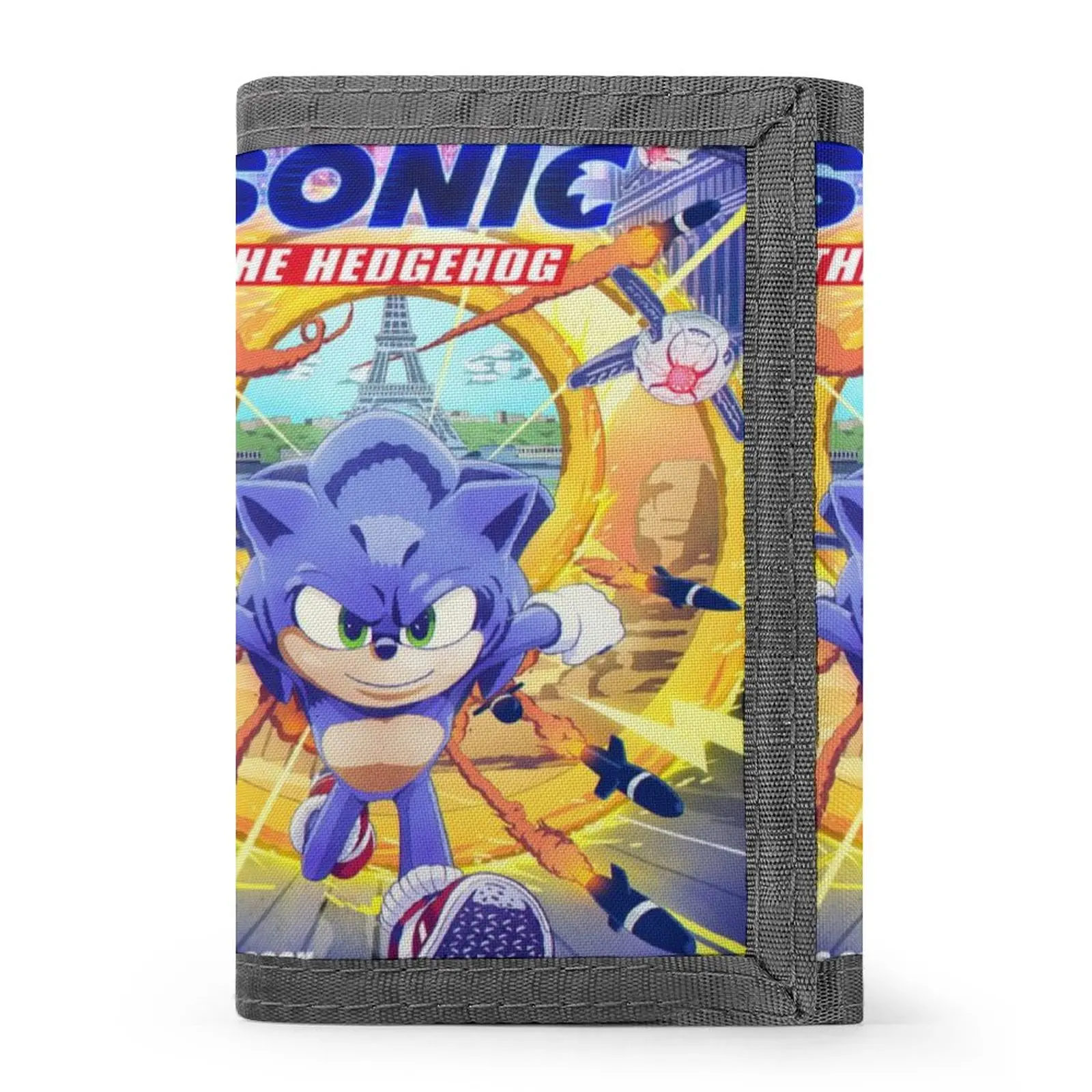 2022  hedgehog Sonic Kids  Girls Boys  Wallets  Zipper Coin Pocket Card Holder  Purse