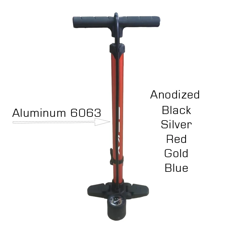 Top Quality High Pressure 160PSI Iron Material Bicycle Floor Pump Color Customized Bike Tire Pump