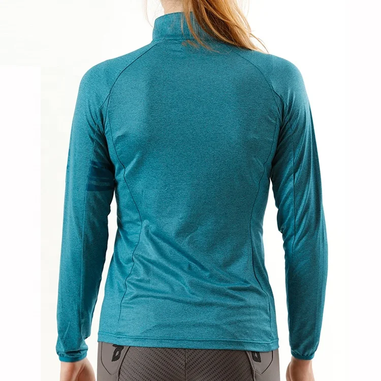 Компрессионные спортивные топы, базовый слой для верховой езды, женские рубашки с длинным рукавом для верховой езды