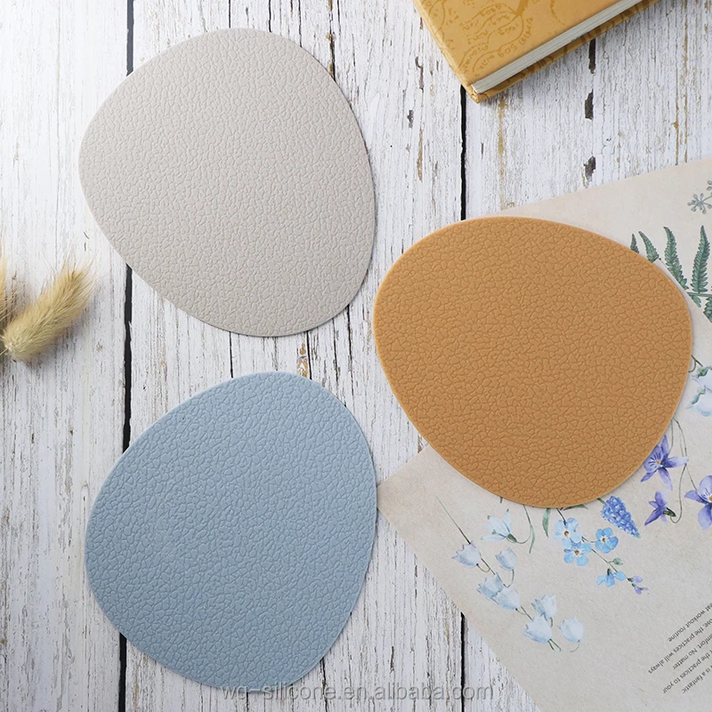 Leather Textural Extra Large Silicone Mats for Countertop Counter Table Protector Desk Saver Pad Placemat Nonstick Nonskid Pad