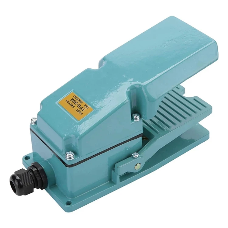 Hot selling AC 250V 15A Anti-slip Metal Case Foot Control Pedal Switch