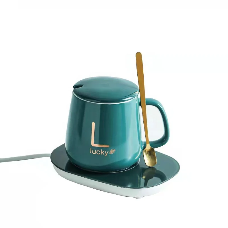 Лучшие продажи 55 градусов автоматическая постоянная температура подставки для офиса Кофе и молока интеллигентая (ый) Изоляционные керамические чашки