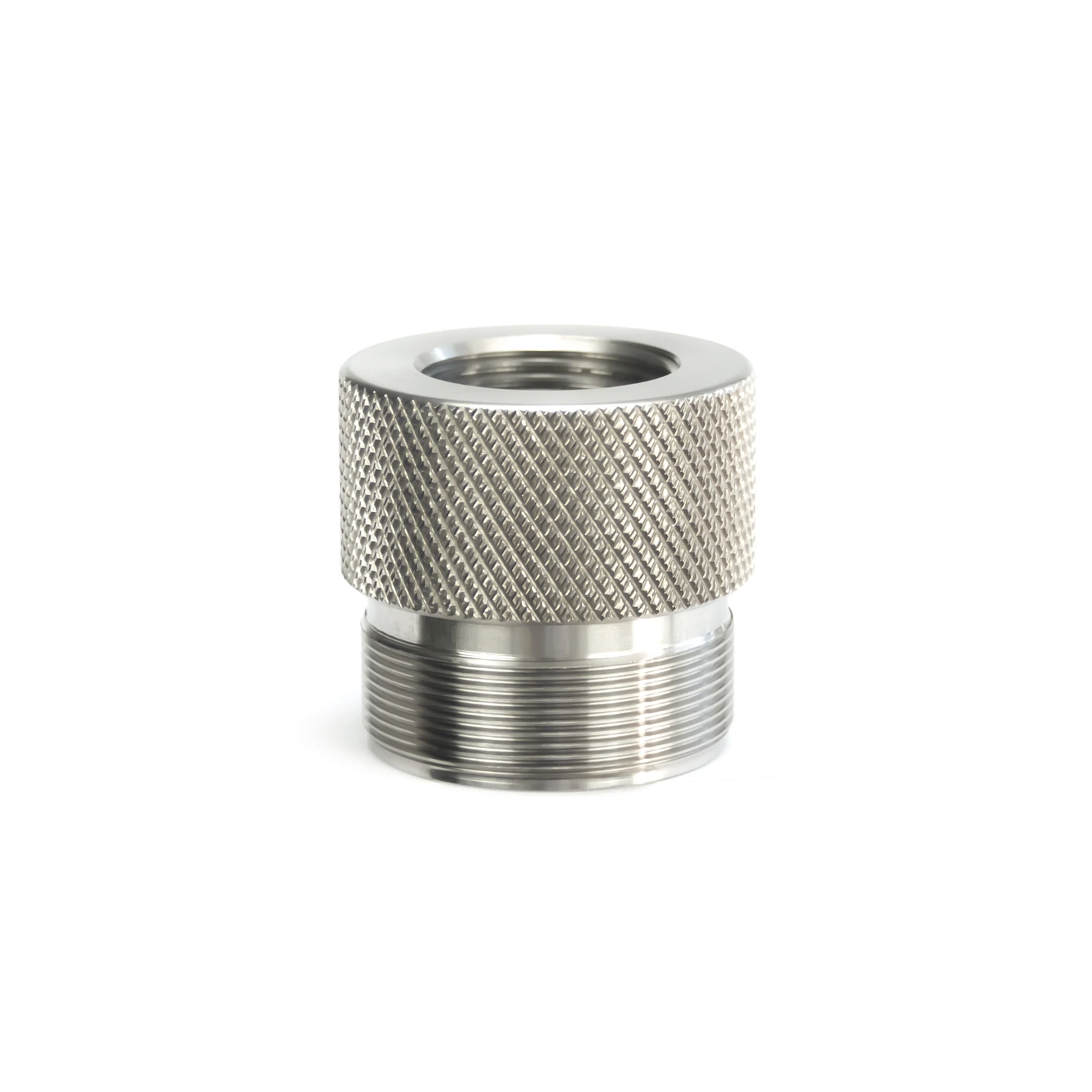 304 Stainless Steel M24x1.5RH Adapter End Cap For 1.375x24 TPI MST Cleaning Tube Modular Trap