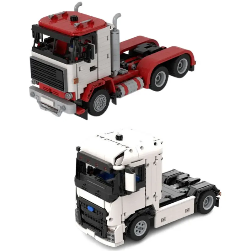 Jizai Well-Designed Moc-169919 69945 Small Particles Assembled Building Blocks Toy Model Heavy Truck