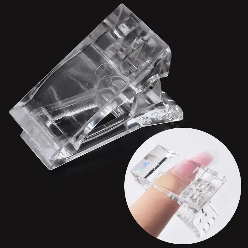 
Nail Art Poly Quick Building Gel Finger Tips Extension Tool Nail Clip 