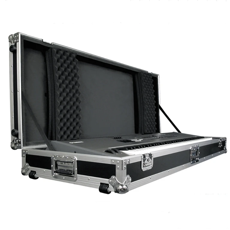 Many Styles Low MOQ Aluminum Transport Shipping Road Technics Flight Keyboard Case