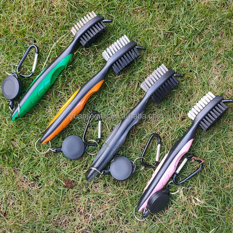 Щетка для чистки гольфа из нержавеющей стали с ручкой