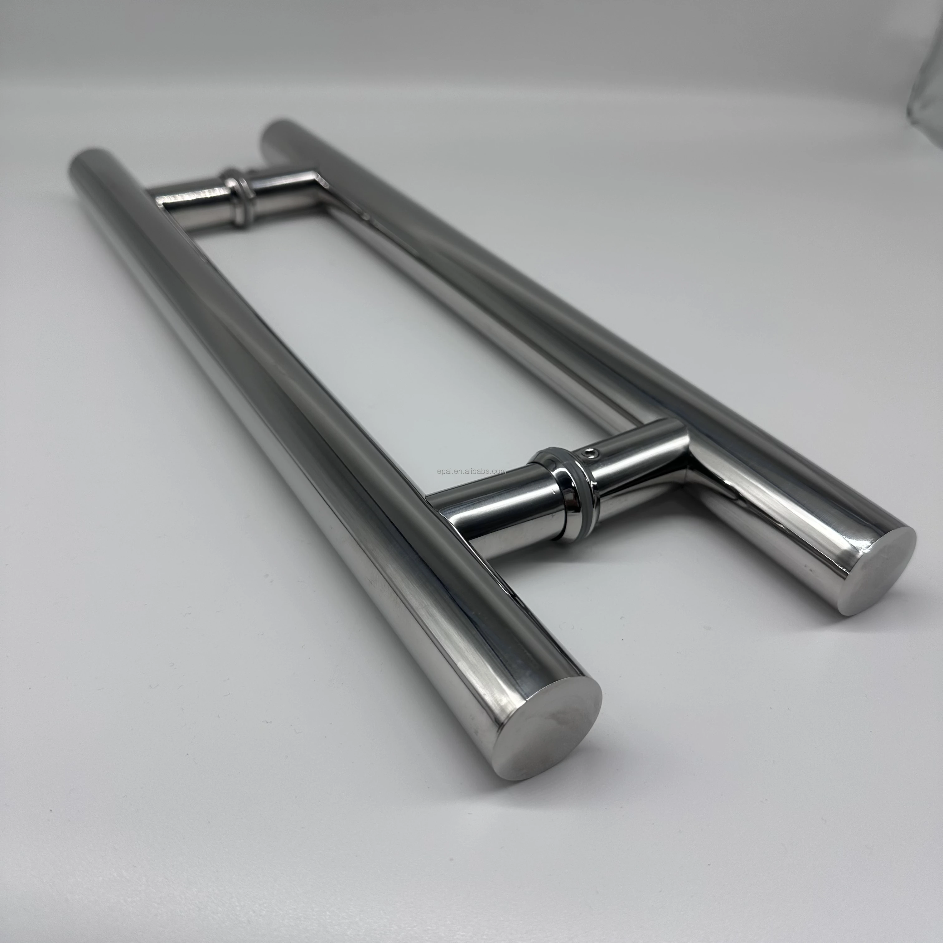 24 inches Commercial Grade-304 Stainless Steel Push Pull Door Handle Mirror Polished Chrome Finish Barn Glass Door Pull Handle