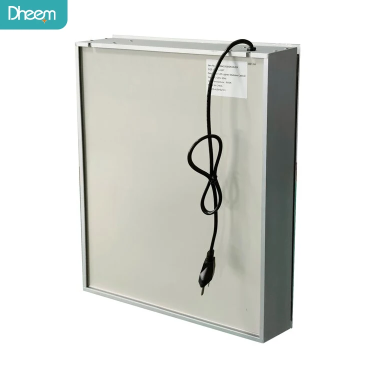 High End Custom Storage Bathroom Mirror Cabinet Easy To Operate Single Door Mirrored Bathroom Medicine Cabinet