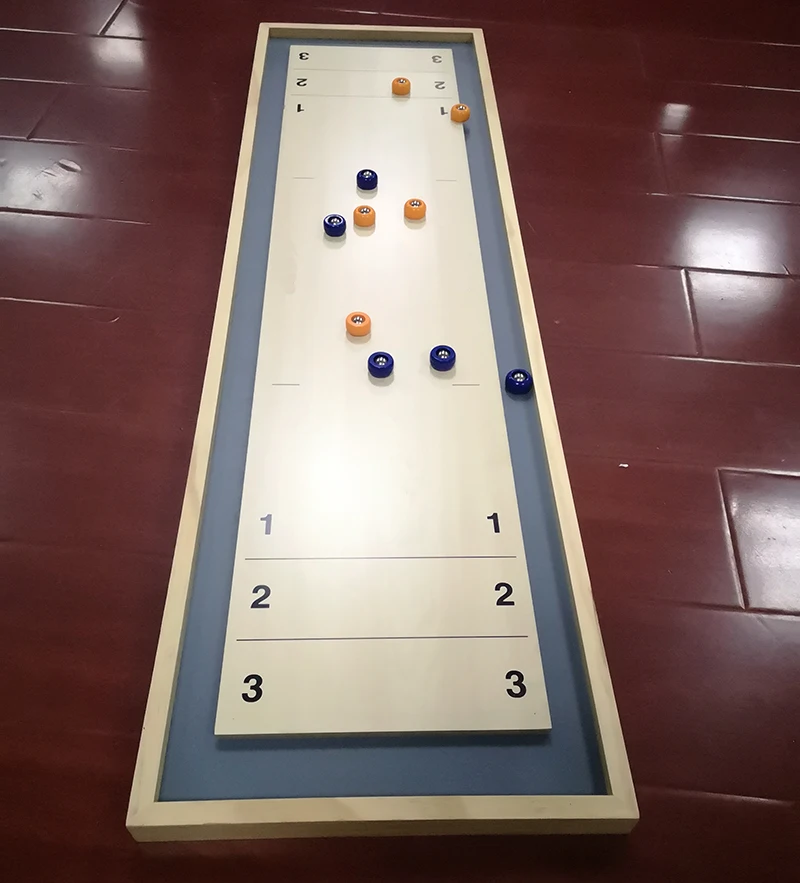 Фабрика изготовленный на заказ роскошный деревянный игровой Двусторонняя 2 в 1 деревянный стол для Шаффлборд Меса игра